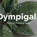 Dympigal herbal leaves with water droplets symbolizing natural healing and wellness