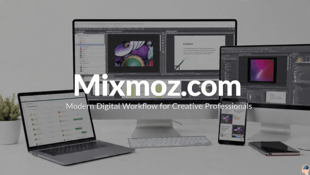 Mixmoz.com - Modern digital workflow for creative professionals with project management, graphic design, and content creation tools.