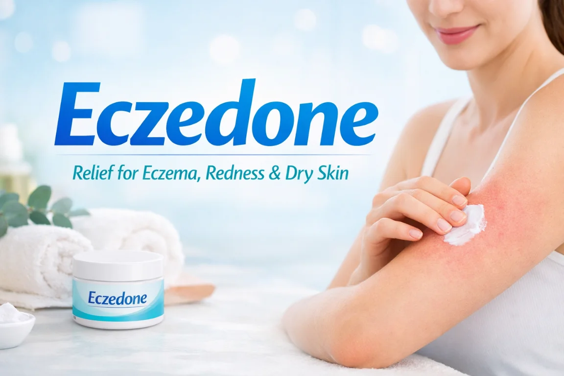 Eczedone: Relief for eczema, redness, and dry skin with natural ingredients.