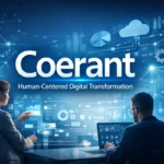 Coerant human-centered digital transformation with integrated cloud, AI analytics, and business technology ecosystem.