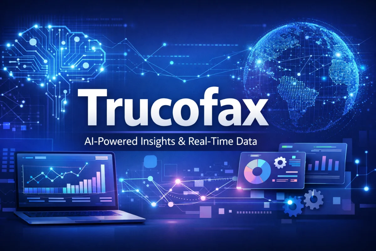 Trucofax AI-powered platform showcasing real-time data analytics, digital dashboards, and intelligent insights